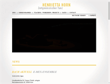 Tablet Screenshot of henrietta-horn.de